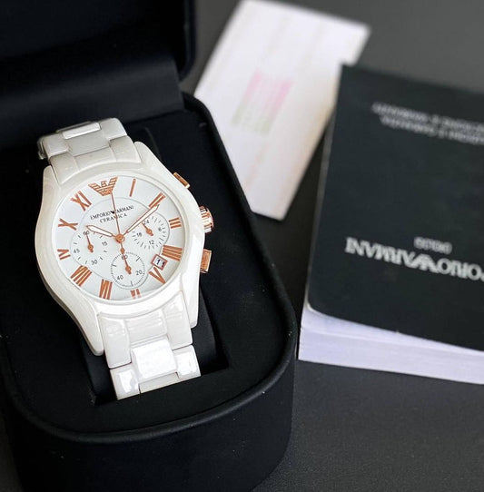 Armani Ceramic white ceramic watch for gents