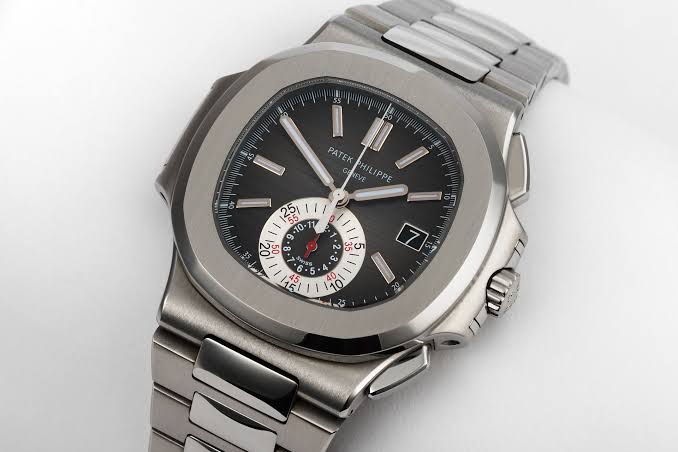 Patek Philippe Nautilus Black Dial stainless steel men's watch