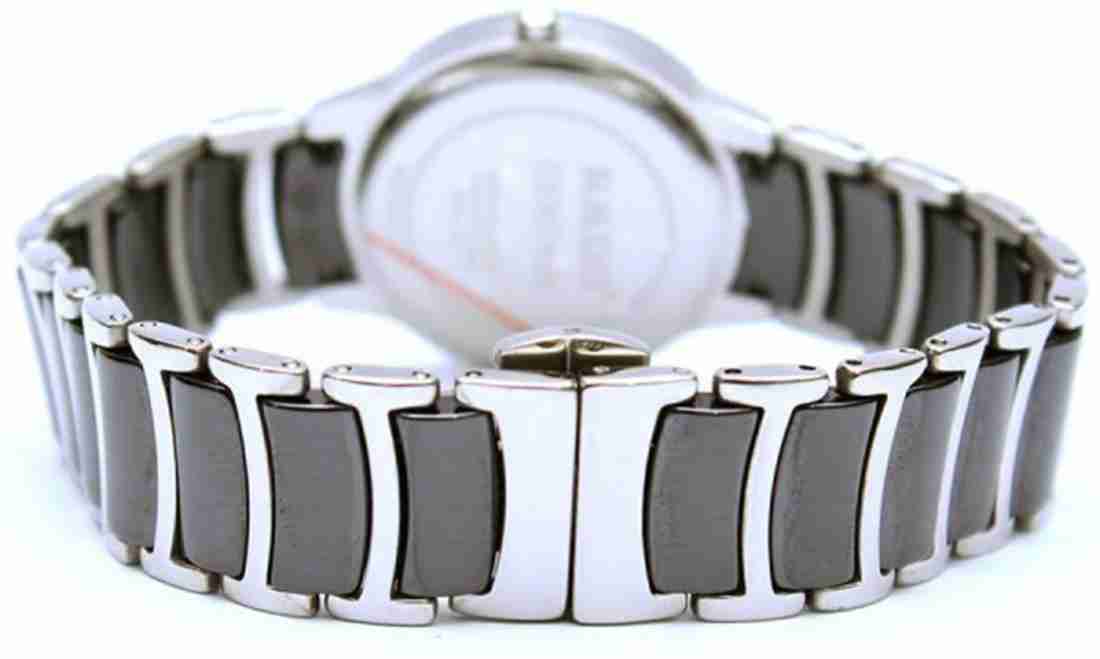 Rado Centrix Jublie collection Black dial silver chain ceramic men's watch