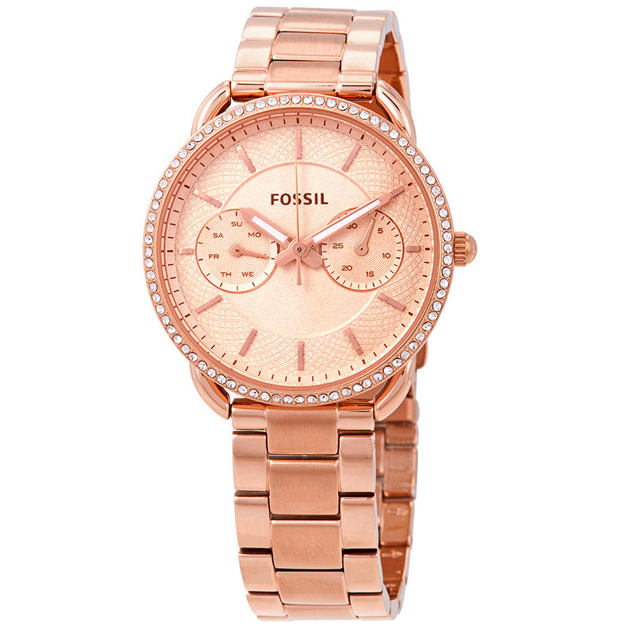 Fossil Tailor multifunction ES4264 Rose Gold Dial Women's watch