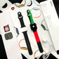 Apple i watch swreis 7 on/off apple logo with colourful belt