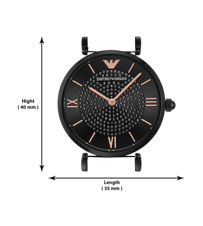 Emporio Armani Black ceramic Women's watch
