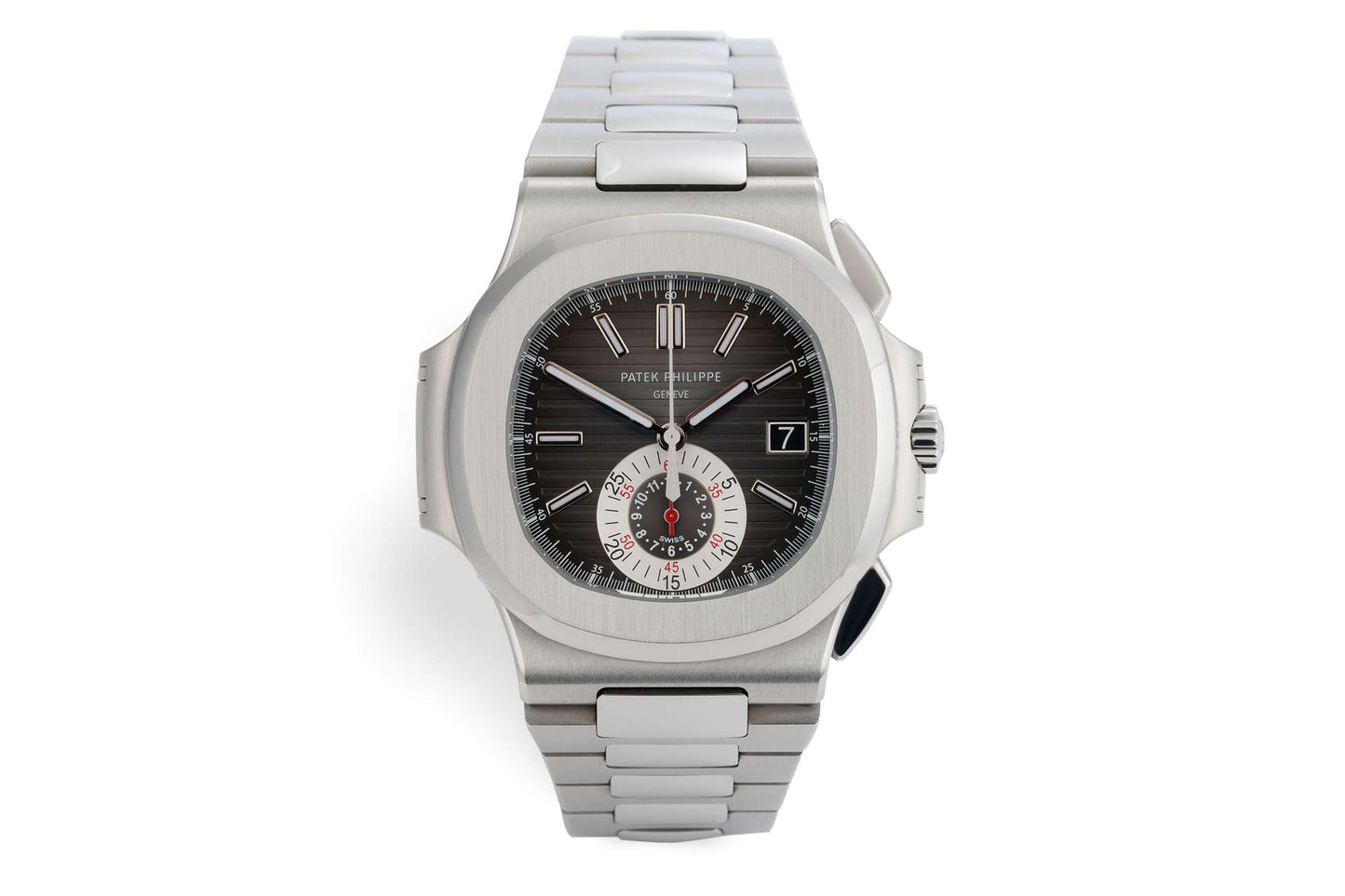 Patek Philippe Nautilus Black Dial stainless steel men's watch