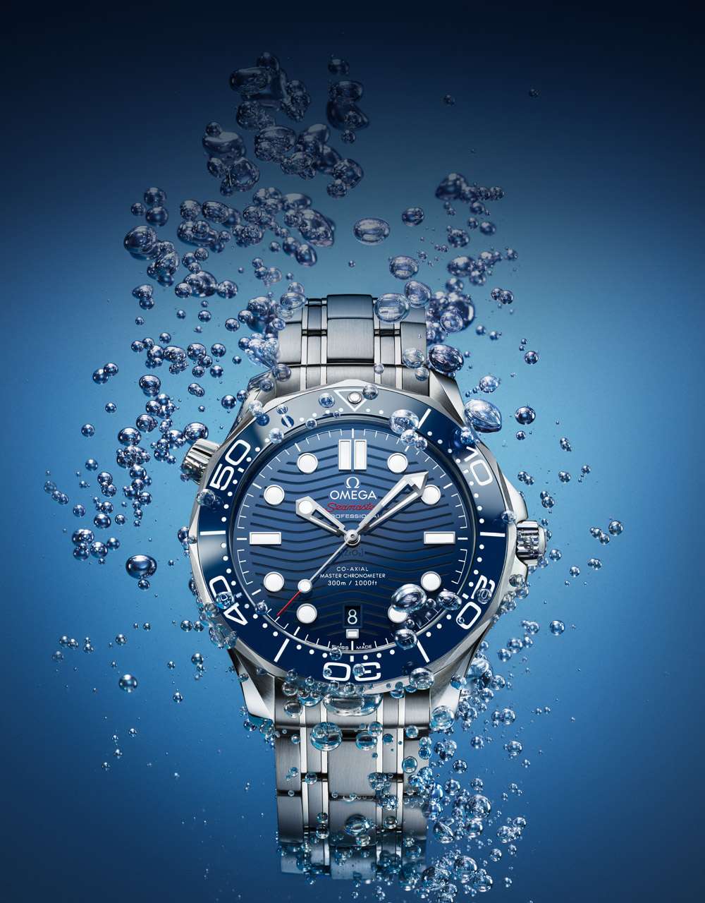 Omega Seamaster Diver 300M Co‑Axial Master Chronometer BLack Dial 210.30.42.20.03.001 Men's watch