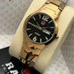 Rado jublie collection black dial gold chain men's watch