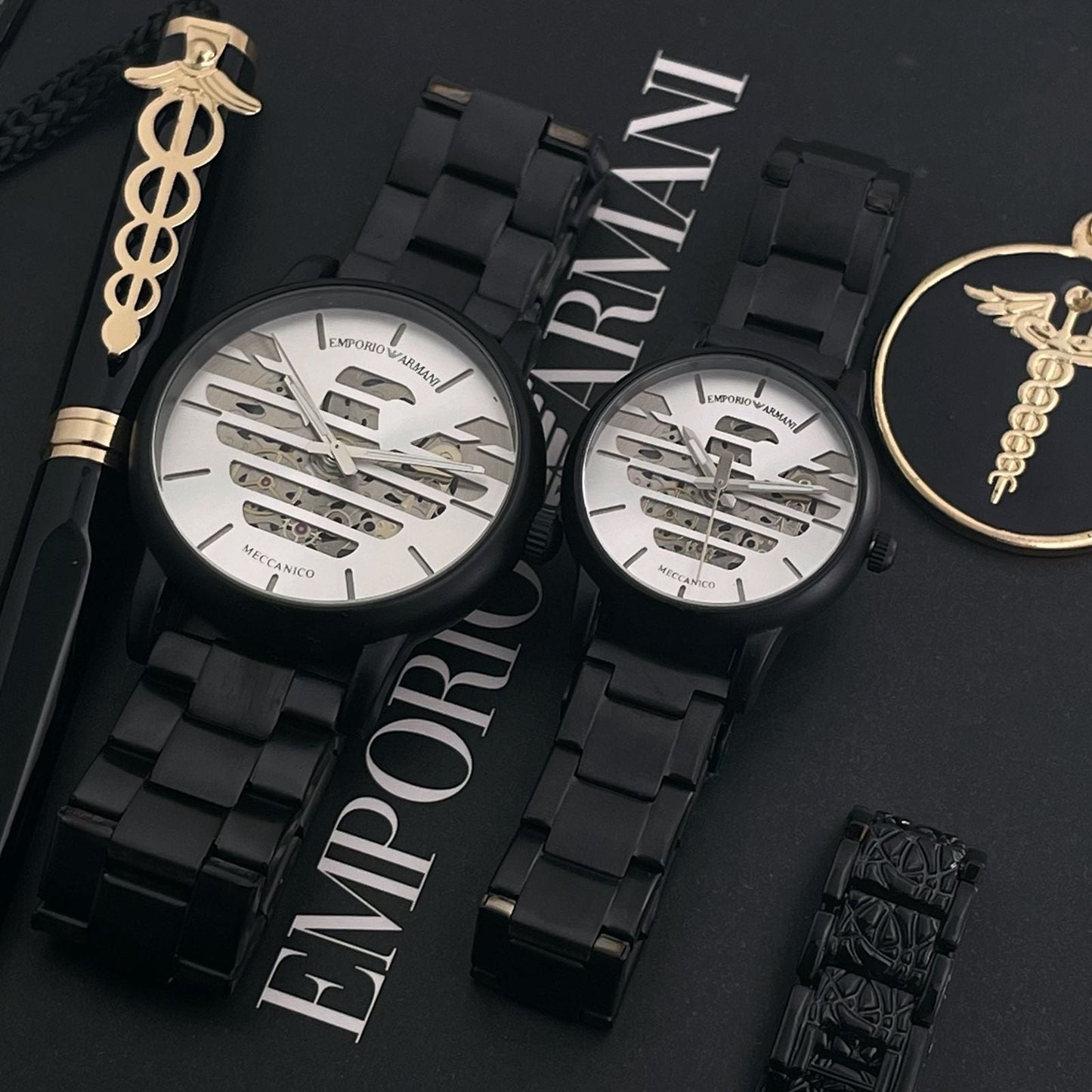 ✅ *A sporty  Emporio Armani equipped with Pearl White figures dial Designed for men & Women  with urban, on-the-go lifestyles.* ✅