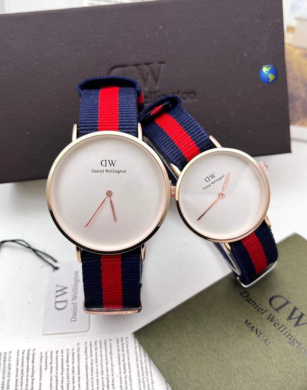 Daniel Wellington black dial belts couple watches