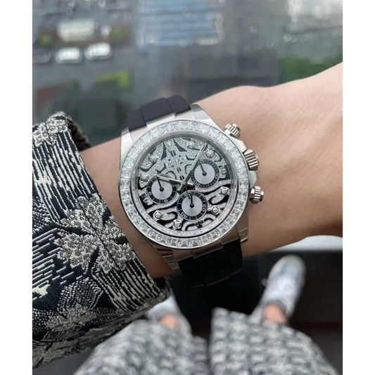 Imported Men’s Rolex Oyster Tiger Daytona Silicone Watch