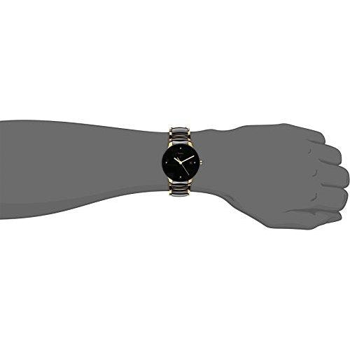 Rado Ceramic Black dial gold chain men's watch