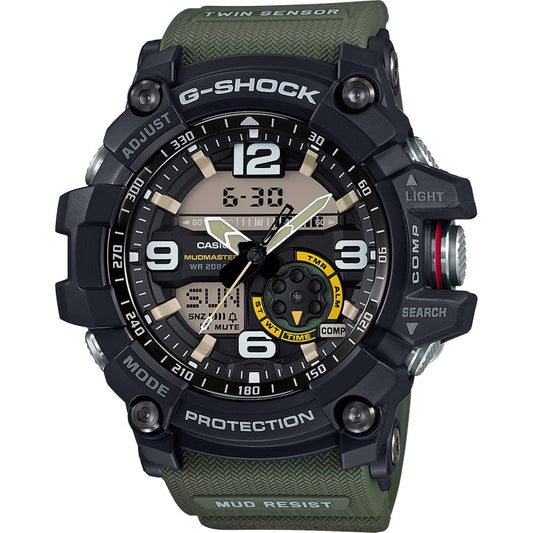 G Shock mudmaster Gg-1000 Green belt men's digital analogue watch