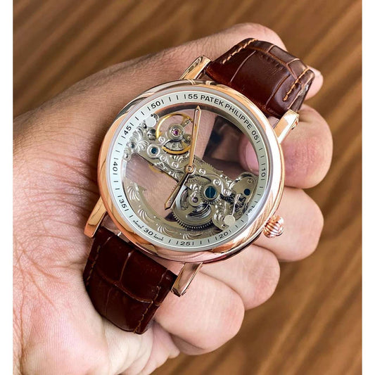 Patek Philippe most renowned timepieces leather belt watch