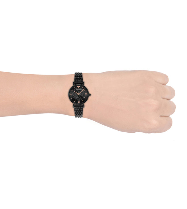 Emporio Armani Black ceramic Women's watch