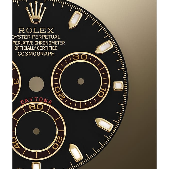 Rolex Cosmograph Daytona Automatic Black dial with gold chain Men's Watch