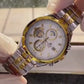 Casio Edifice Chronograph Men’s Watch With Silver Gold Color & Stainless Steel Strap ED426