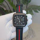 Gucci Chronograph Black Dial red Belt watch for men's